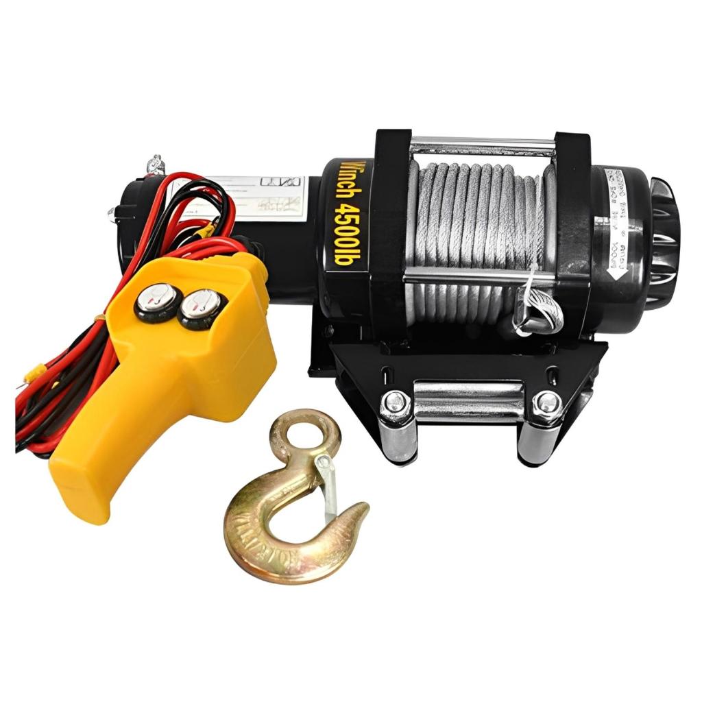 4500 lbs Electric Winch 24V Wired Control for UTV & Small 4x4 Vehicles / Winch Derek UTV Kendaraan 4