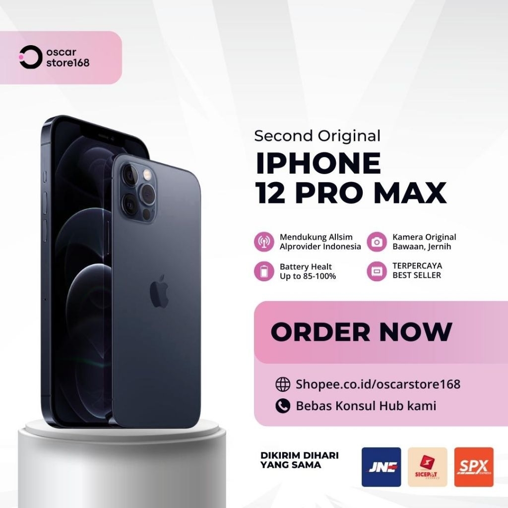 IPHONE 12 PRO MAX SECOND ORIGINAL 128GB/256GB