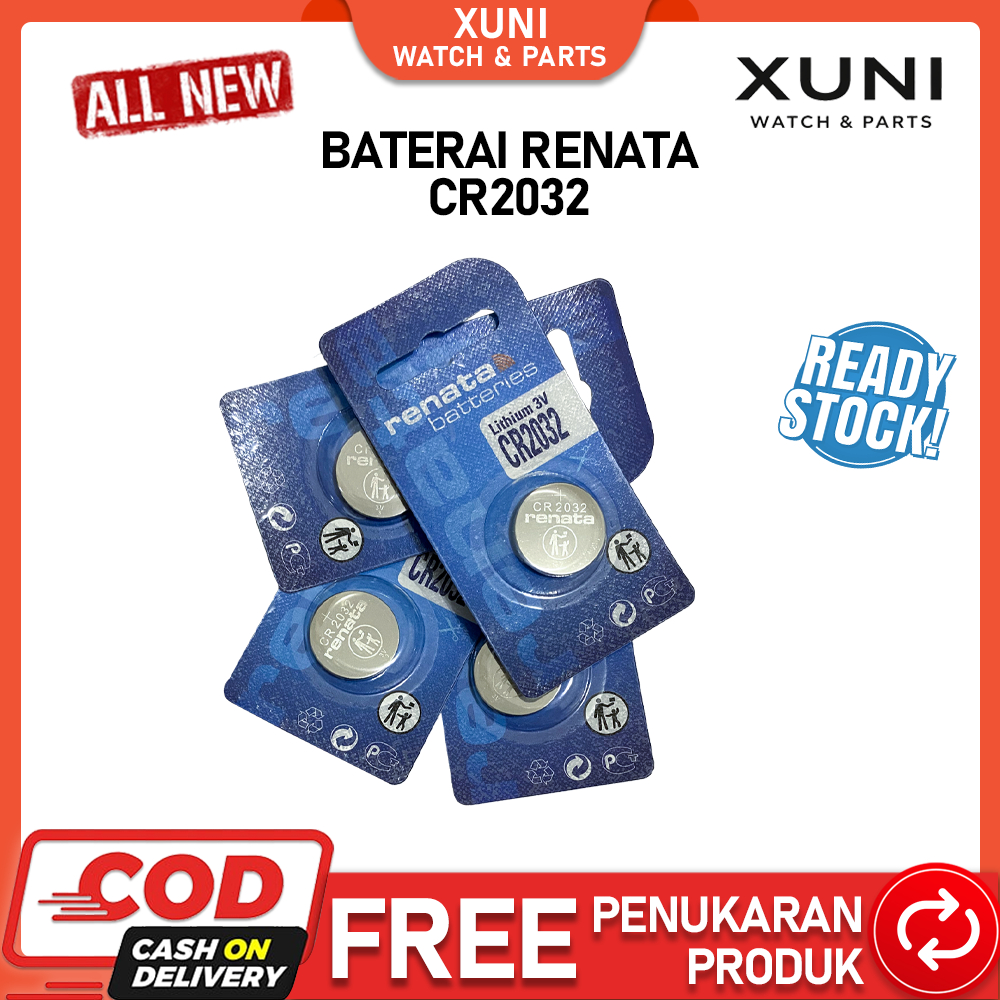 Battery Batre RENATA CR2032 CR 2032 Baterai RENATA CR2032 CR 2032 Original Swiss