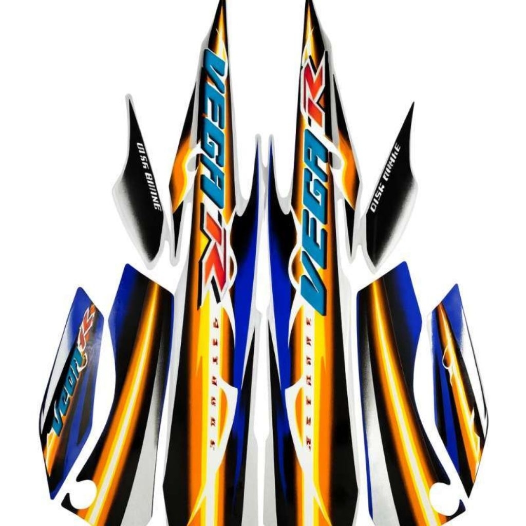 Striping stiker body motor Yamaha Vega R 2007 stiker list bodi motor vega r tahun 2007