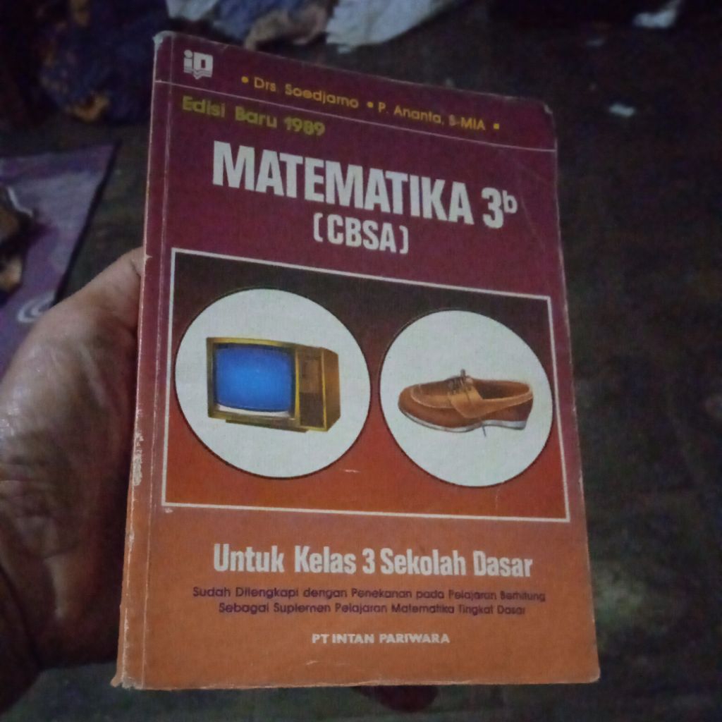buku Matematika 3b cbsa untuk kelas 3 SD, buku original jadul