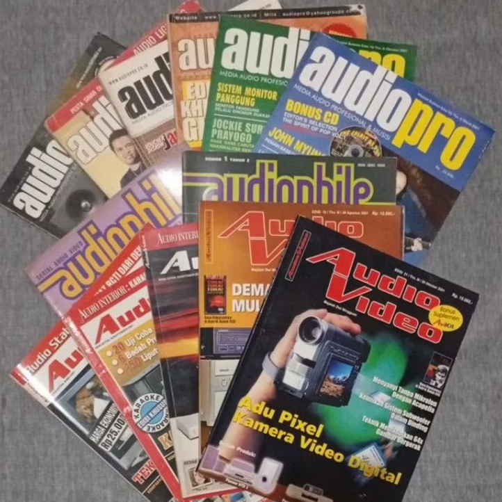 Majalah Audio Video Audiopro Original bekas