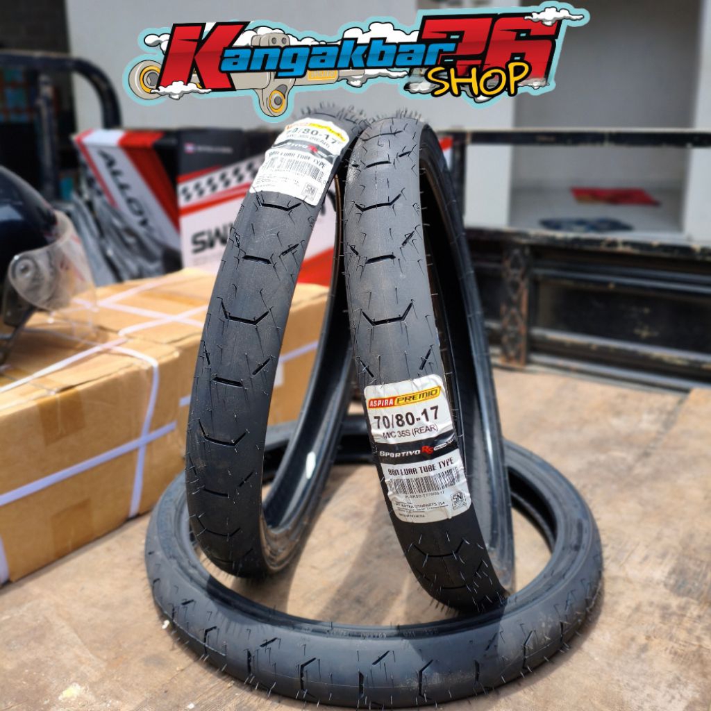 BAN ASPIRA PREMIO SPORTIVO 70/80-17 BAN BALAP DRAG SOFT ASPIRA PREMIO