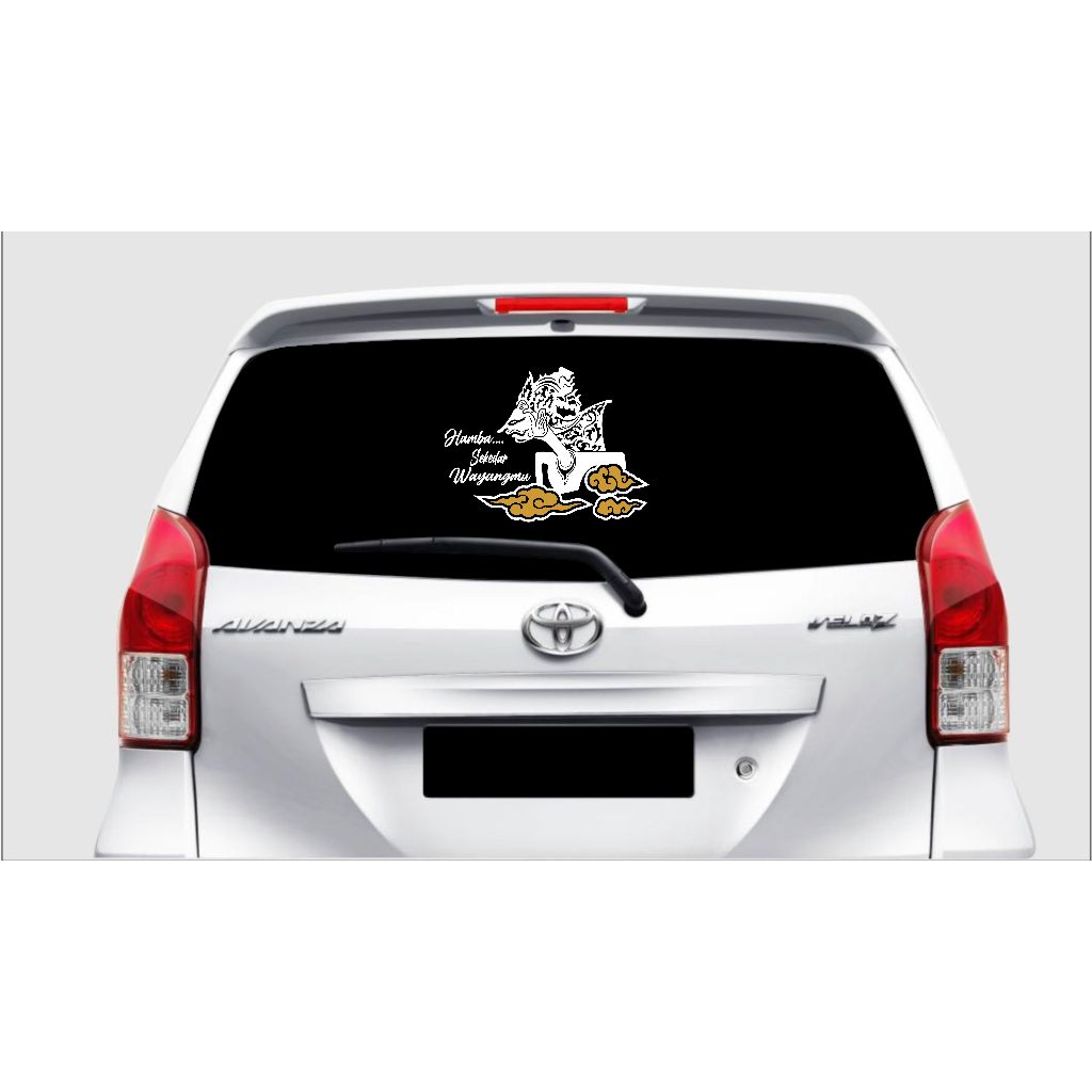 STICKER KACA BELAKANG MOBIL