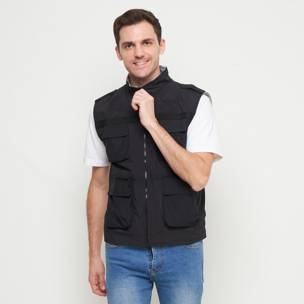 Rompi Parasut Pria Rompi Tebal Bolak Balik