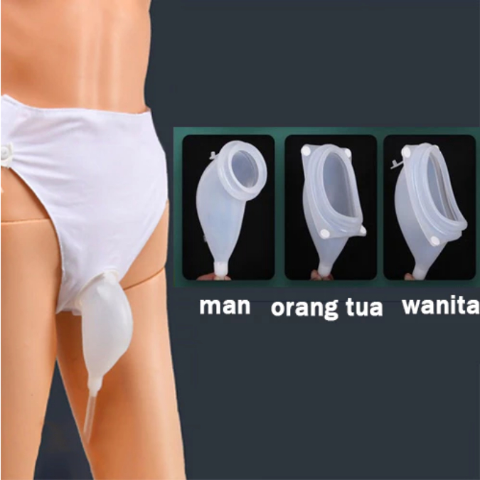 Urinal Bag Celana Kateter Kantong Urin Bag Untuk Penderita Stroke