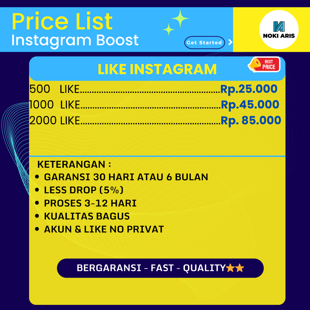 STABIL Jasa Instagram Like Berkualitas Bergaransi Permanen Aman