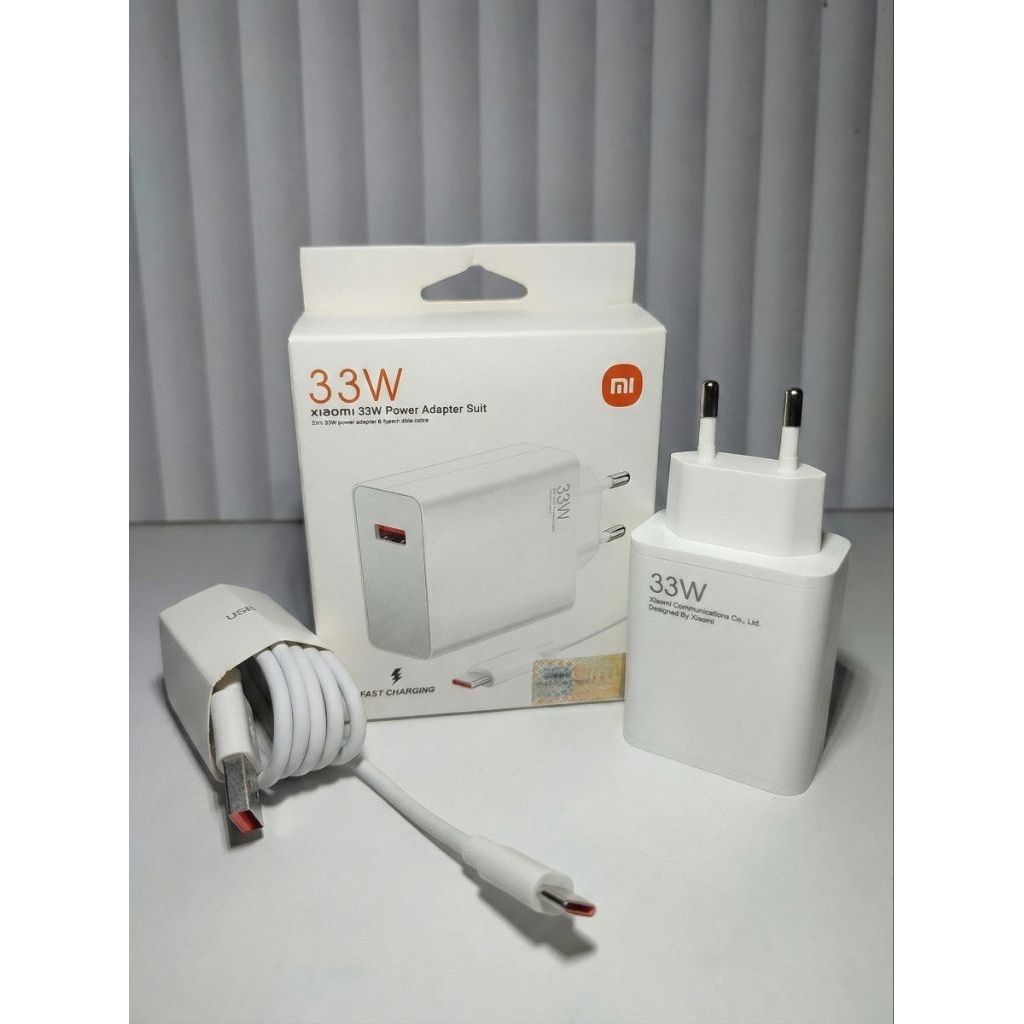 ADAPTOR XIAOMI 33 WATT FAST CHARGER