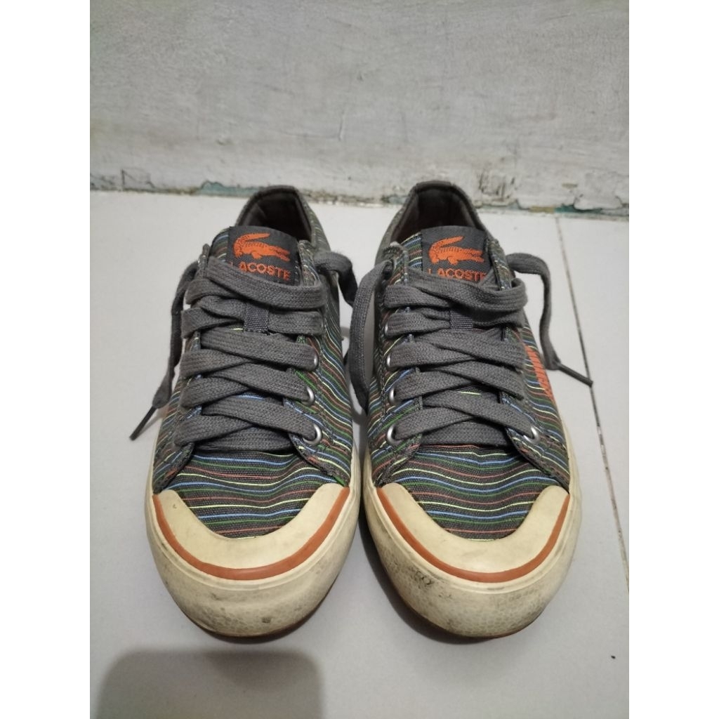 Di Jual Sepatu Lacoste Canvas Size 39,5 Second Original