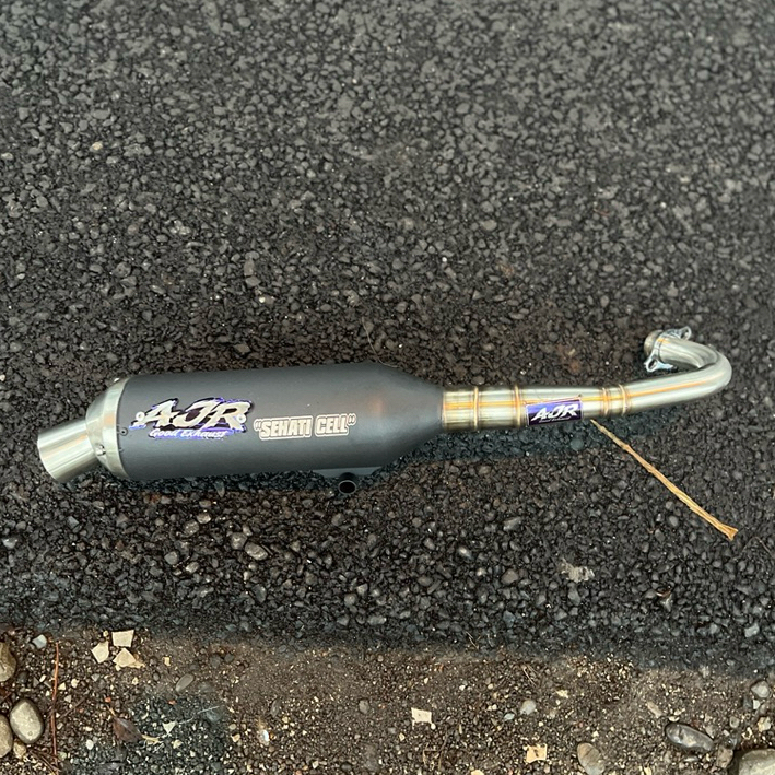 Knalpot Kondoman Mio Sporty Smile Vario 125/150 LED Beat Karbu Esp Deluxe - AJR GOOD EXHAUST