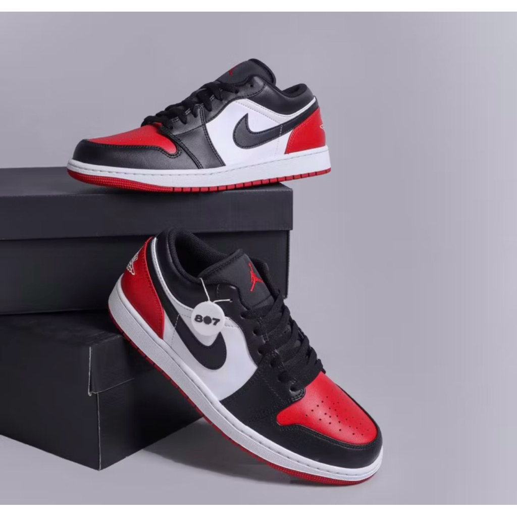 NIKE AIR JORDAN 1 LOW BRED TOE ORIGINAL