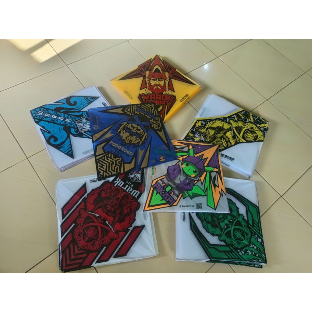 Layangan Warok Gen Z  Isi 50pcs .+ 2pcs tournament speed blue & barang sesuay 100% Sesuay Poto Kita 