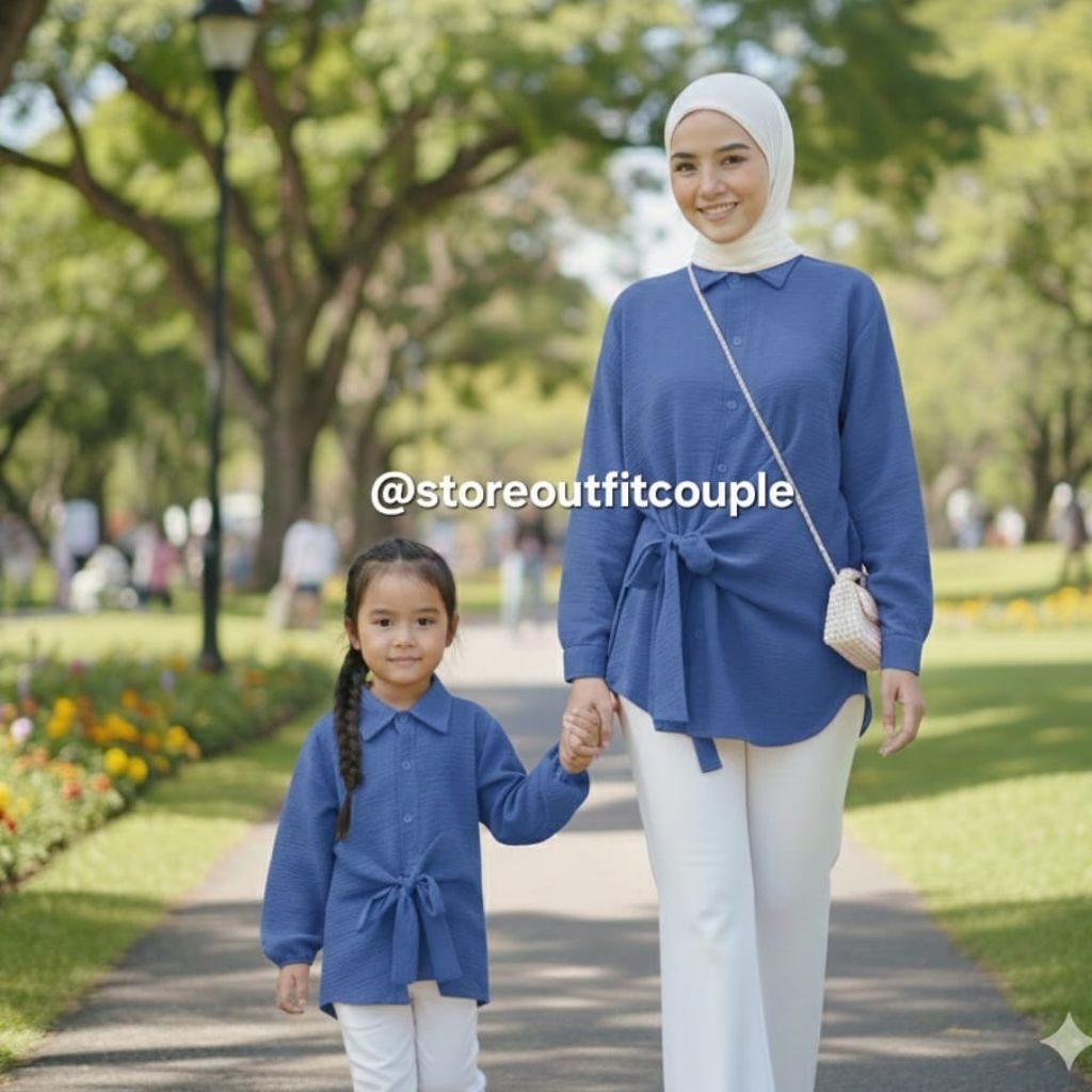 Anaya Couple Ibu Dan Anak Perempuan / Baju Couple Ibu Dan Anak Perempuan / Blouse Couple Ibu Anak Pe