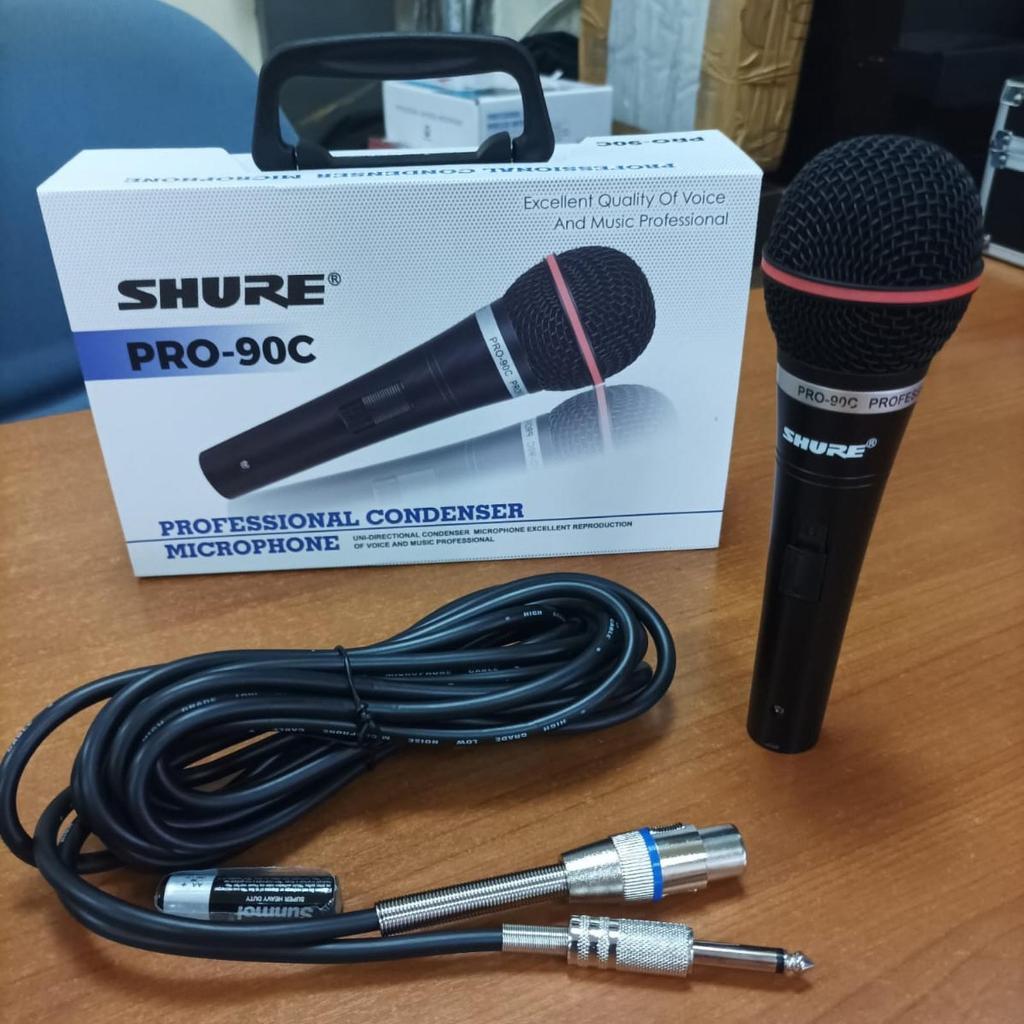 MIC KABEL SHURE PRO-90C PROFESIONAL CONDENSER PRO 90C kondensor