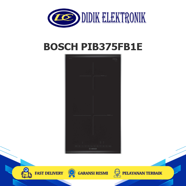 Bosch PIB375FB1E Kompor Induksi Domino 30 cm Series 6 Hitam