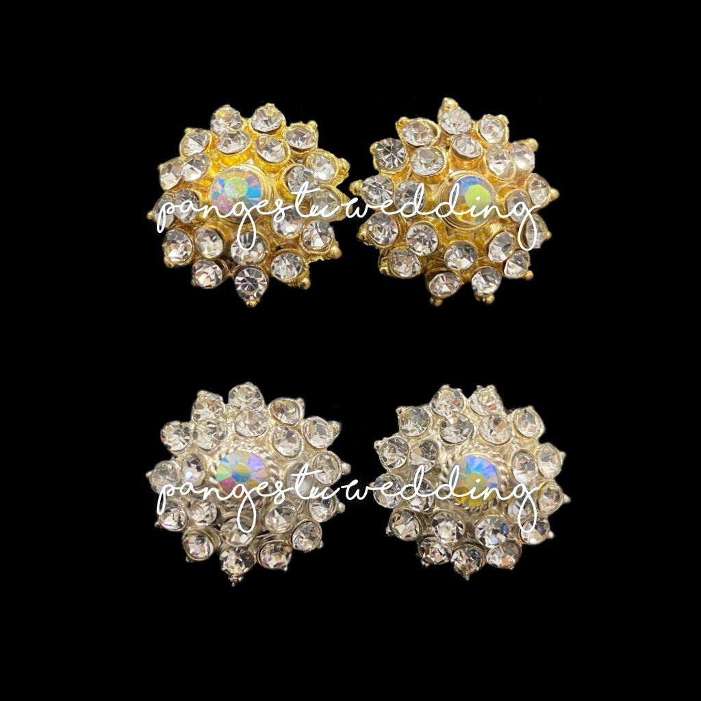 Giwang / Suweng / Anting Bulat Ukuran Dewasa Model Jepit