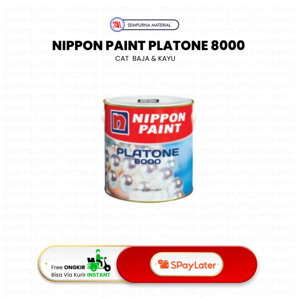 CAT MINYAK PLATONE 8000 | NIPPON PAINT | WARNA | CAT KAYU | CAT BAJA | SEMI GLOSS