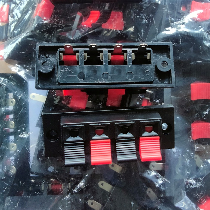 TERMINAL SPEAKER SPIKER AKTIF KECIL 4P 4 PIN 4 KAKI