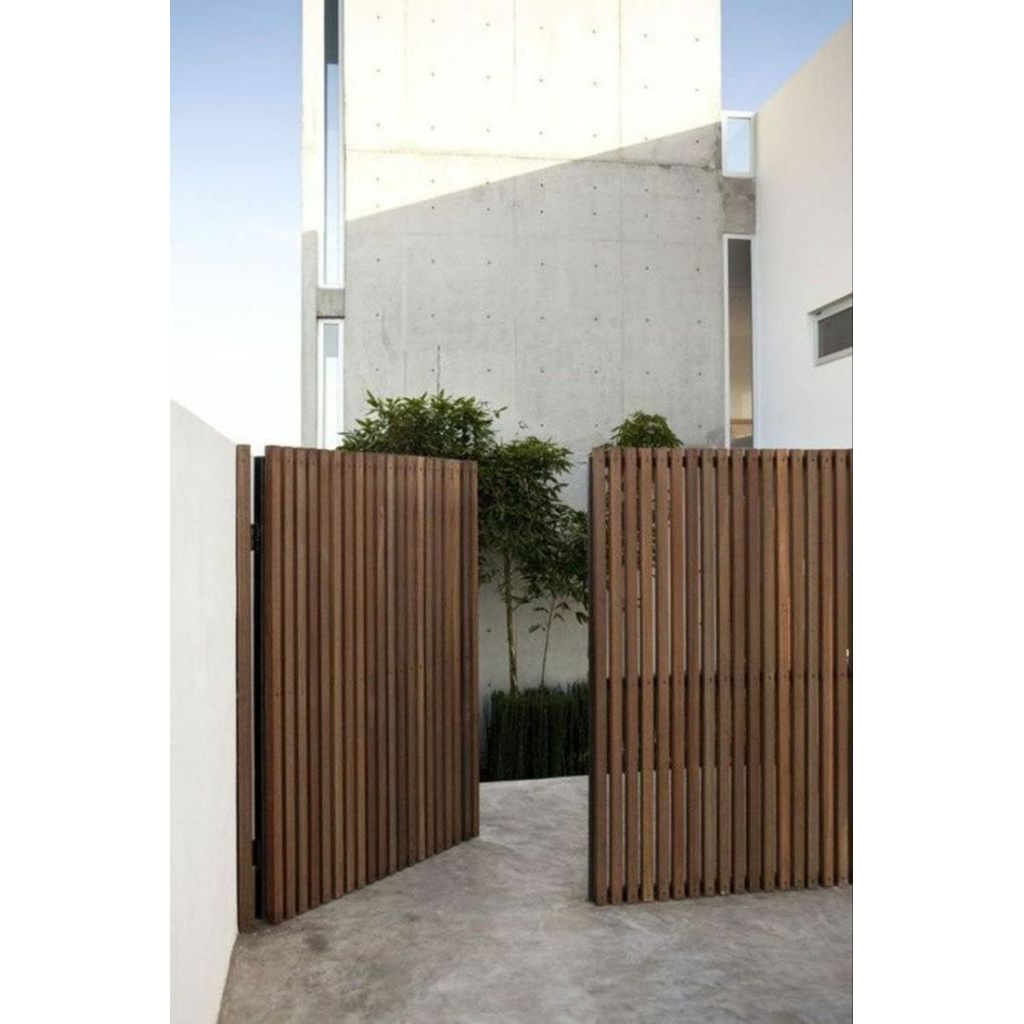 Pintu pagar WPC duma sleding/geser