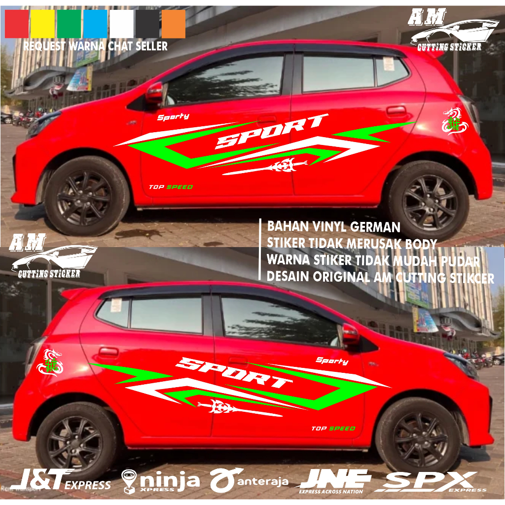 Stiker Striping Mobil Ayla Agya Stiker Body Mobil Ayla Agya Stiker Mobil Keren