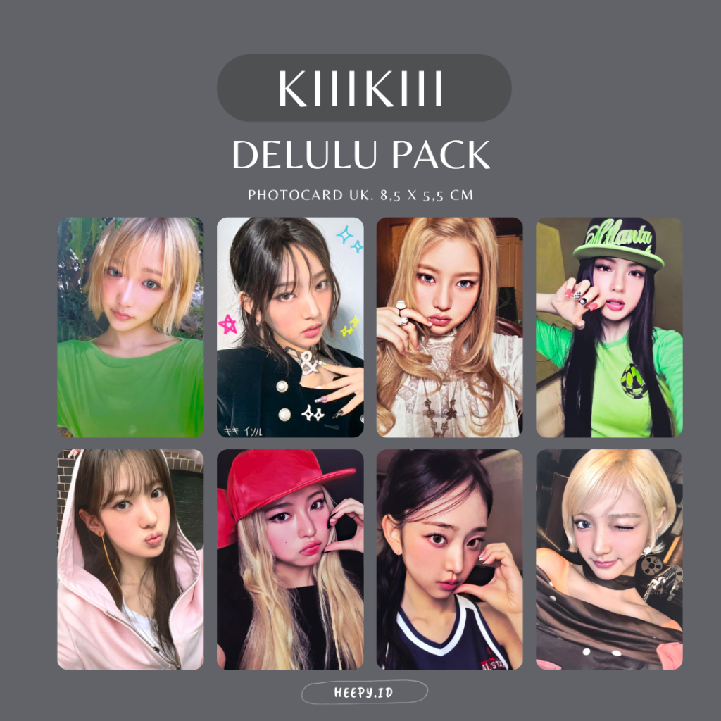 [KIIIKIII] UNOFFICIAL PHOTOCARD KIIIKIII DELULU PACK
