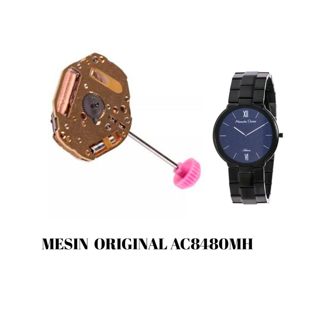mesin jam Alexandre Christie original 8480MH