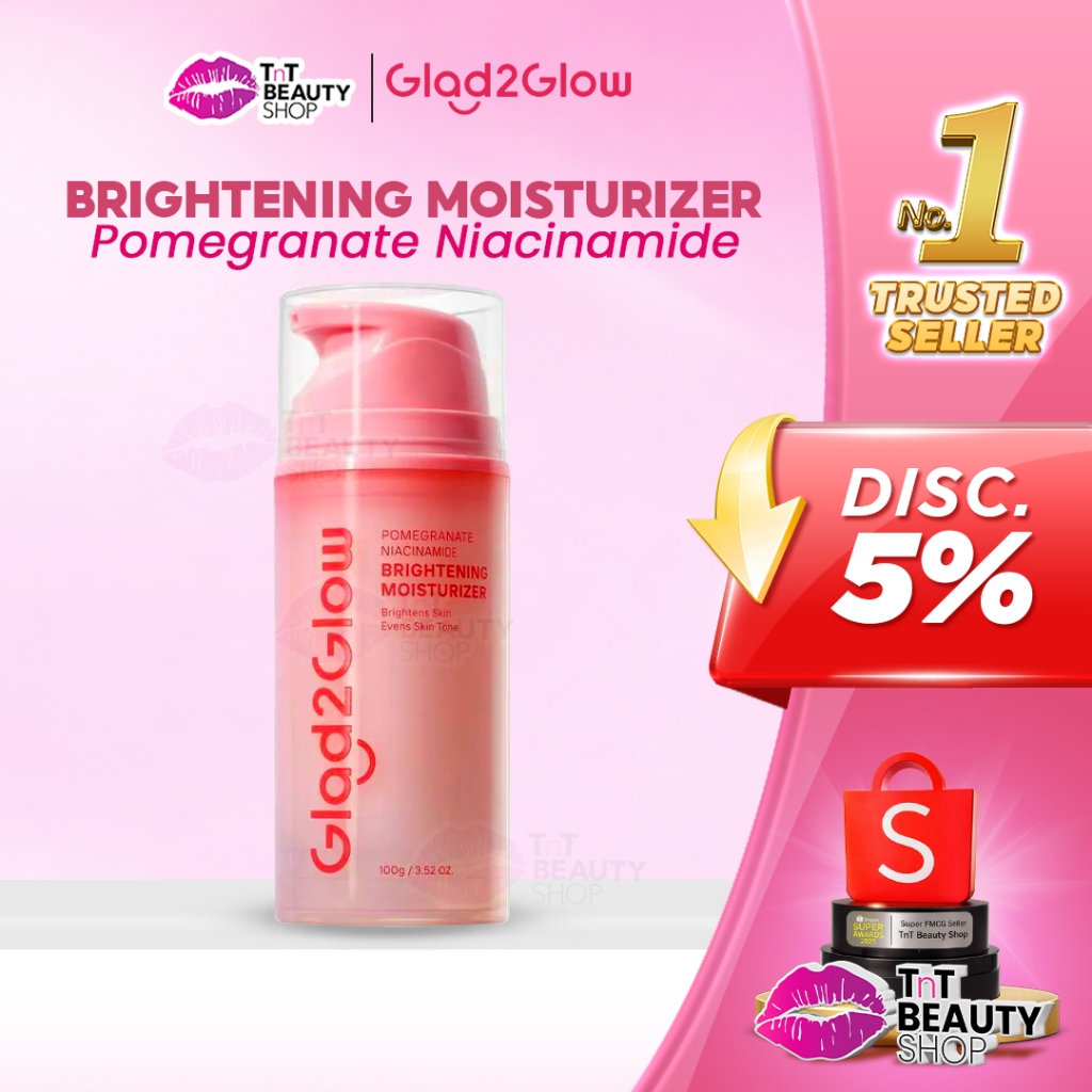 Glad 2 Glow Pomegranate 5% Niacinamide Brightening Moisturizer 100g Glad2Glow | TnT Beauty Shop