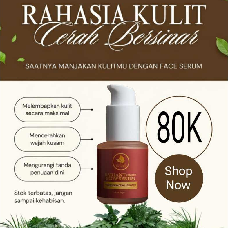 NC Glow Radiant Perfect Glow Serum Solusi Kulit kusam Flek Berjerawat BPOM Halal