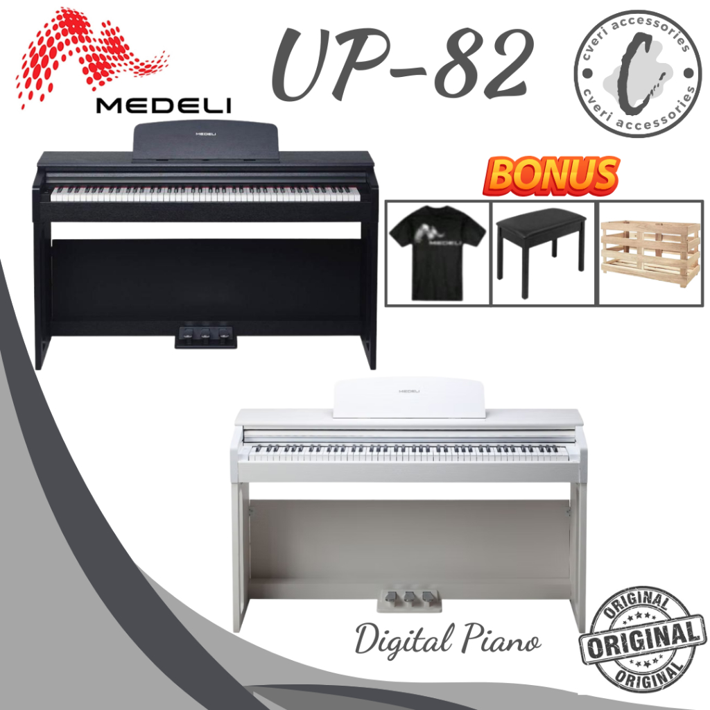 Medeli UP82 Digital Compact Piano, 88 Keys Graded Hammer Action Medeli UP-82 Piano Digital