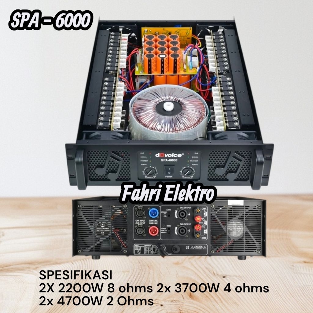 Power amplifier dBvoice SPA 6000 Class GB Original Power dB Voice SPA6000
