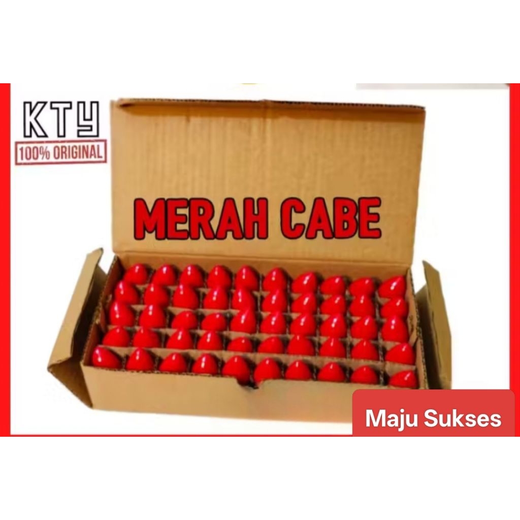 Bohlam Lampu Sembahyang Altar E12 Merah cabe