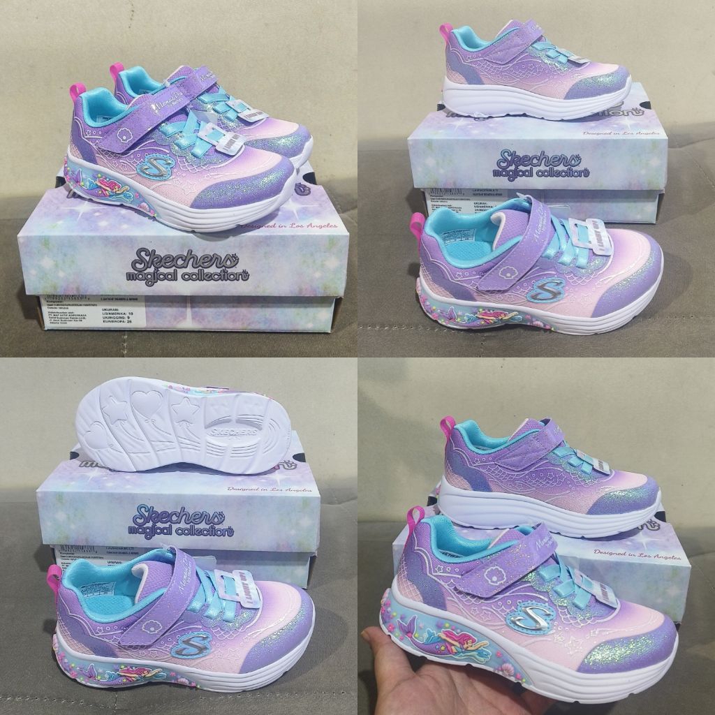 Sale up to 70% Skechers Baby/Toddler Mermaid Dreams 25 26 / Twinkle Toes Unicorn Pink Butterfly / Sk