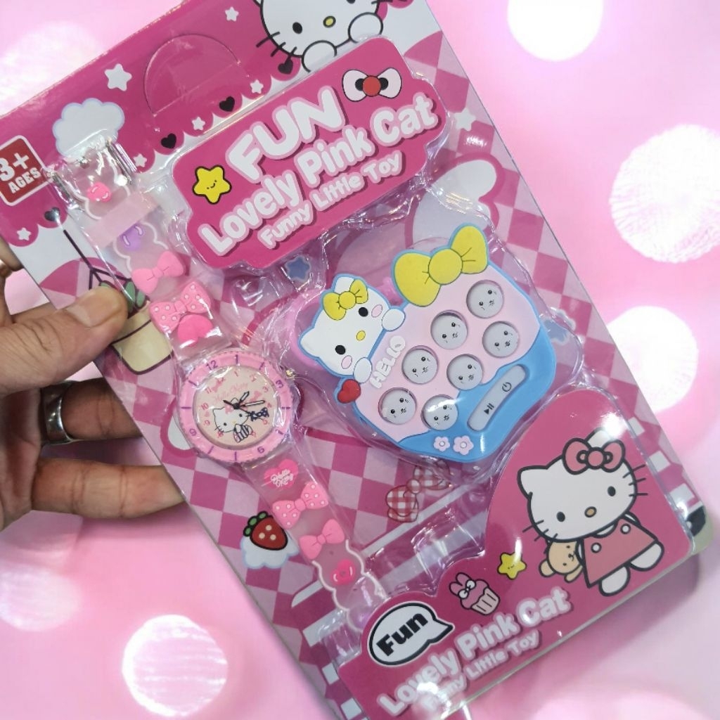 Jam Tangan fashion Anak perempaun pop it model lagi viral