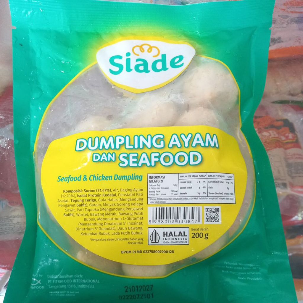 Siade dumpling ayam dan seafood