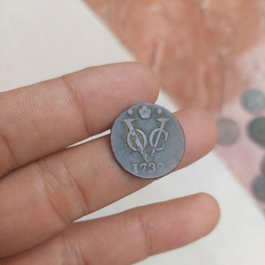 Koin Voc Holland 1732. Fine asli.