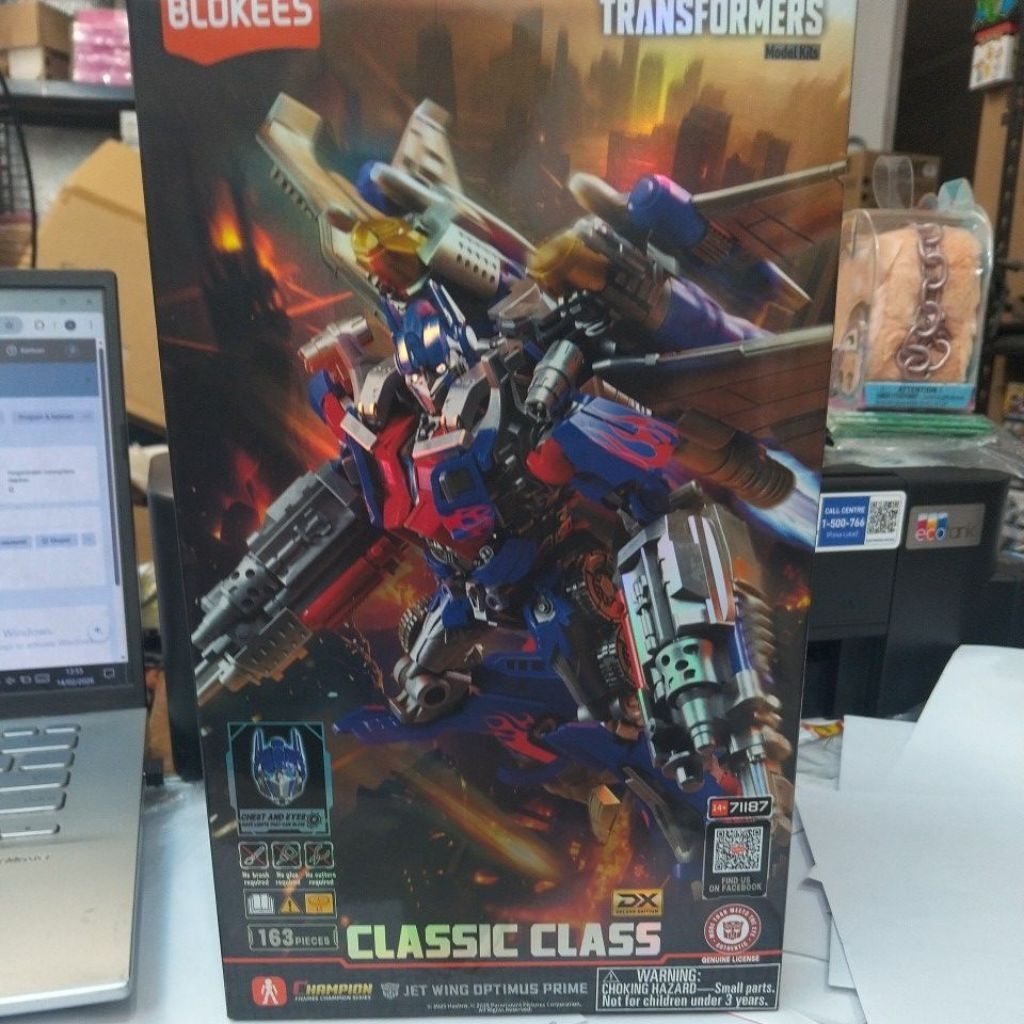 Blokees transformers one classic class jet wing Optimus prime 71187