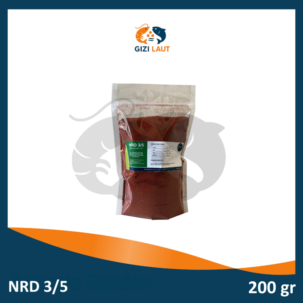 PELET NRD 3/5 300 - 500 Mikron Pakan Burayak dan Guppy 200 Gram | NRD 3/5 200 g