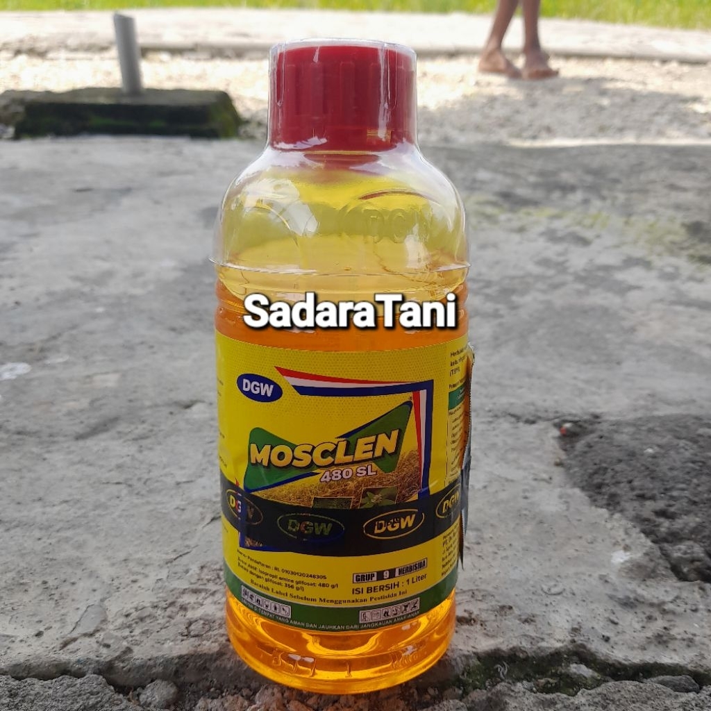 Herbisida Sistemik MOSCLEN 480SL 1Liter Bahan aktif : IPA Glifosat 480SL Bonus Trendy 20WG