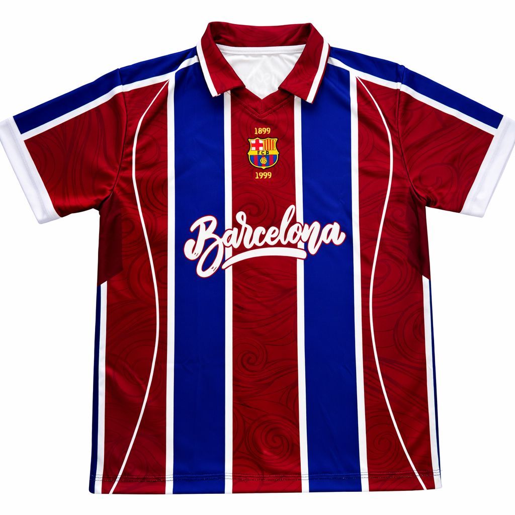 Jersey Fantasy BARCA / Jersey BARCA / Kaos barca / Jersey Bola / Jersey Vintage Premium Edisi Full P
