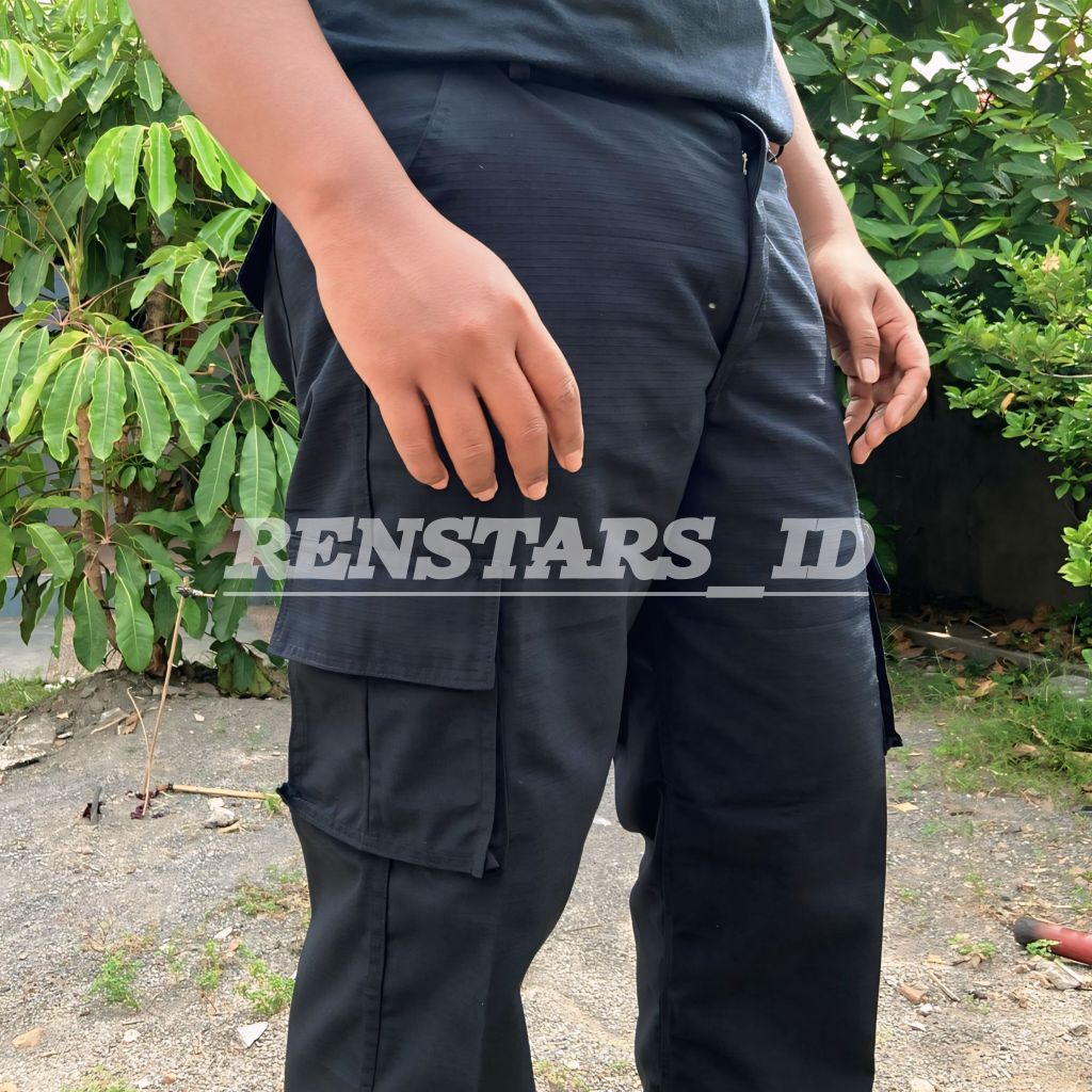 Celana Cargo Pria | Celana Hitam PDL | Celana Cargo
