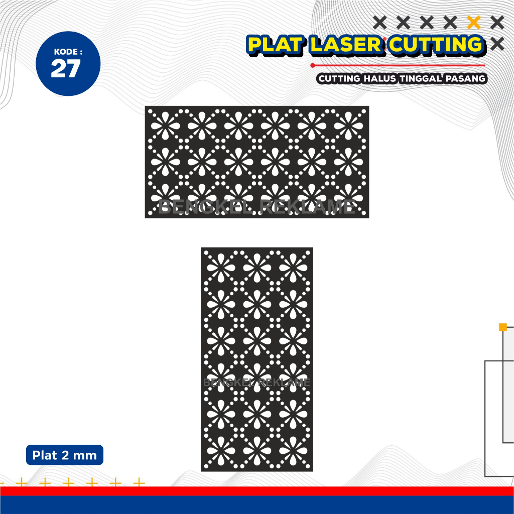 Laser Plat Pagar, Ornamen Pagar, Krawangan, Plat Cnc, Plat Cutting, Laser Cutting Custom 27