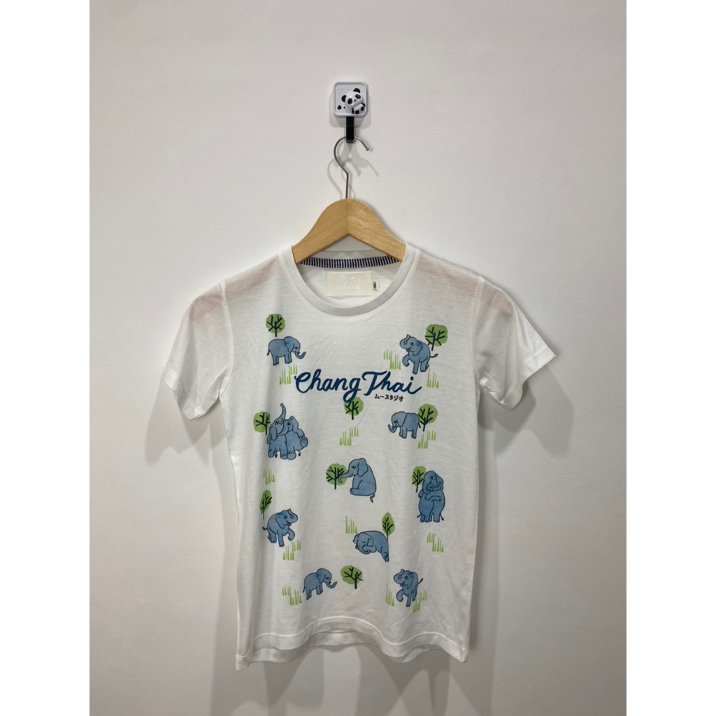 Kaos Putih Anak Chang Thai gajah (K045)
