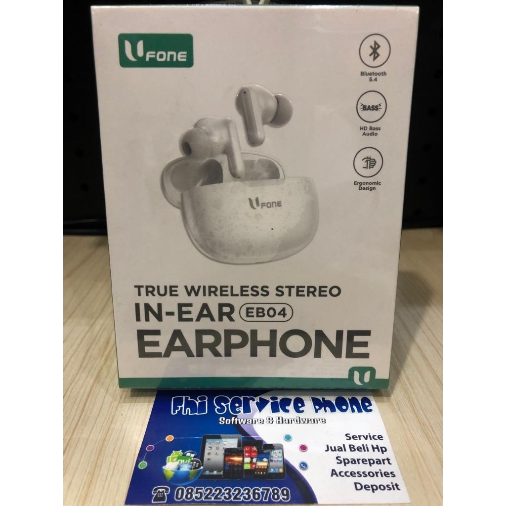 Ufone EB04 TWS Earphone Bluethooth 5.4 In-Ear Audio Super Bass