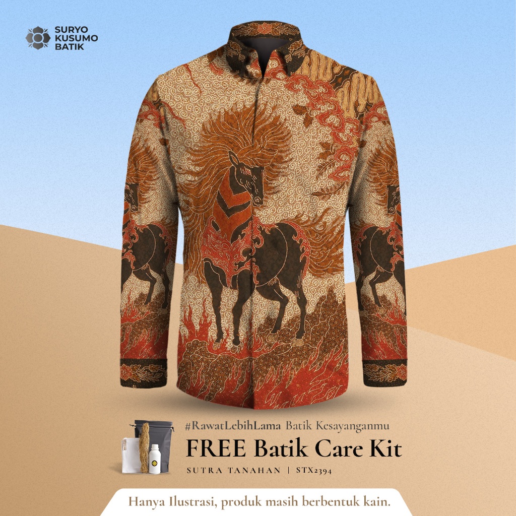 Suryo Kusumo Batik - Kain Batik Tulis Sutra ATBM Exclusive - Kuda Ksatria