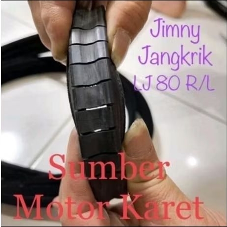 Karet Run Channel Karet Rel Kaca Pintu Suzuki Jimny Jangkrik LJ80 LJ 80