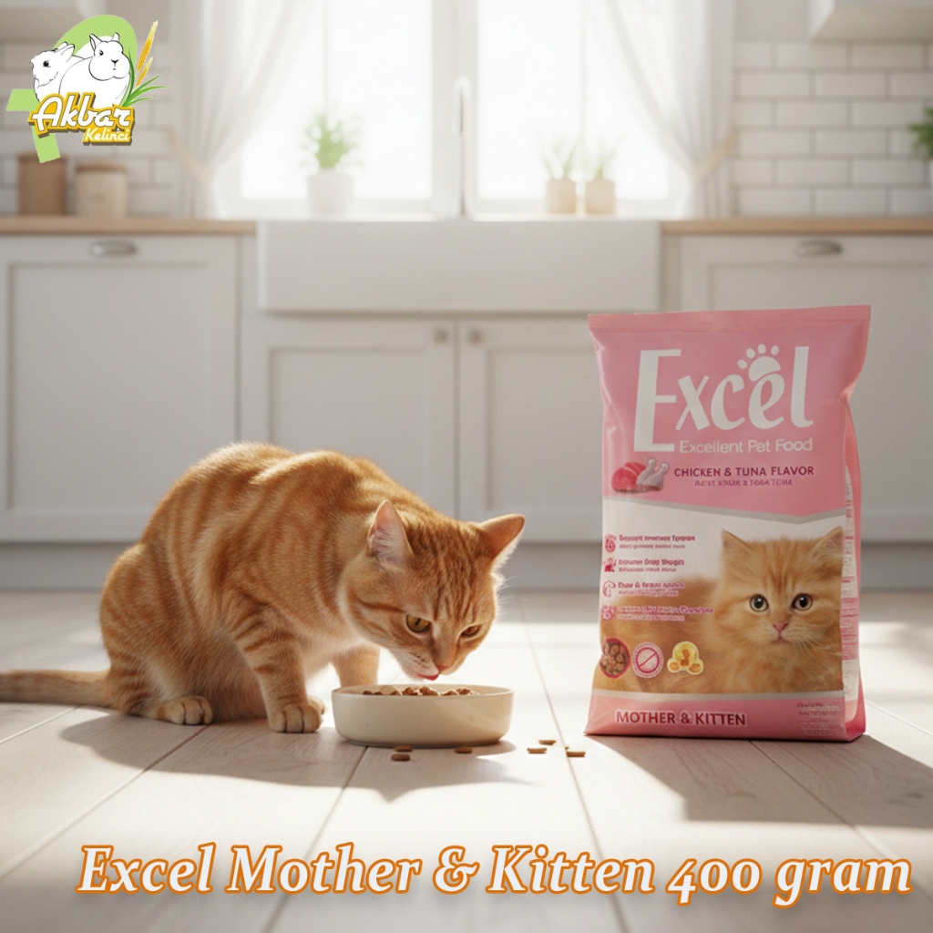 makanan kucing excel mother kitten 500 gram - Excel Mother & Kitten