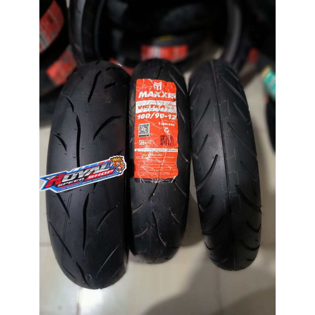 BAN MAXXIS RING 12 100/90 110/90 BAN MAXXIS VICTRA TUBELESS BAN MOTOR METIC