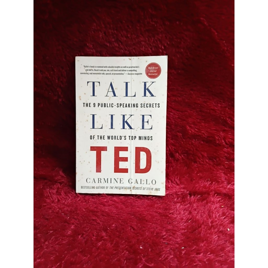 BUKU TALK LIKE TED BY CARMINE GALLO