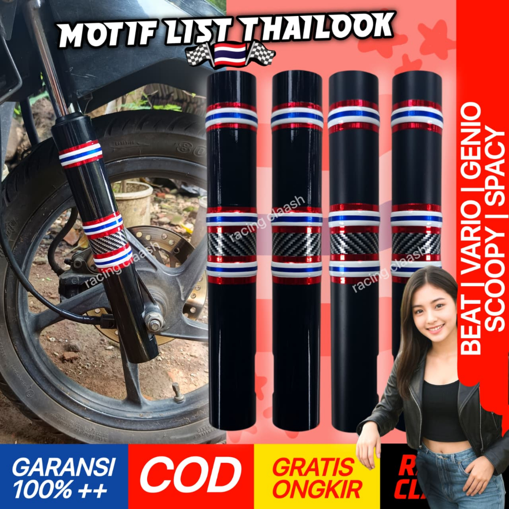 Master Cover Shock Depan Beat Vario Scoopy Spacy Genio Motif Thailook Thailand Style 110 125 150 160