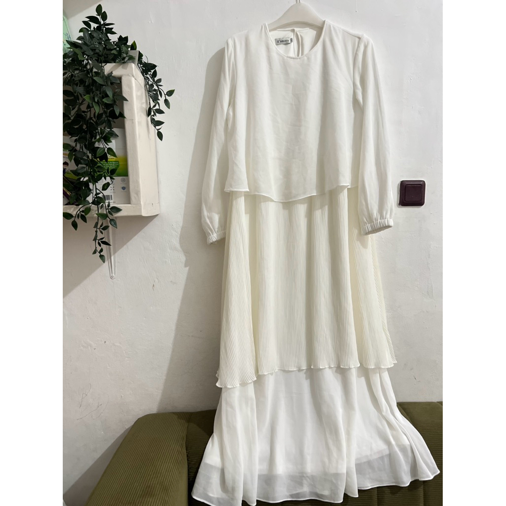 Preloved Gamis Dress Lebaran Busui D’amora nursingwear size L